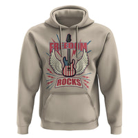 4th Of July Rock Lover Hoodie Freedom Rocks Patriotic Party - Wonder Print Shop