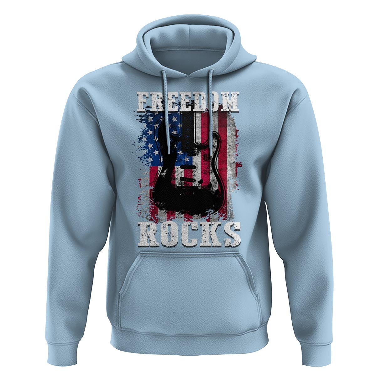 4th Of July Rock Lover Hoodie Freedom Rocks Patriotic Party - Wonder Print Shop