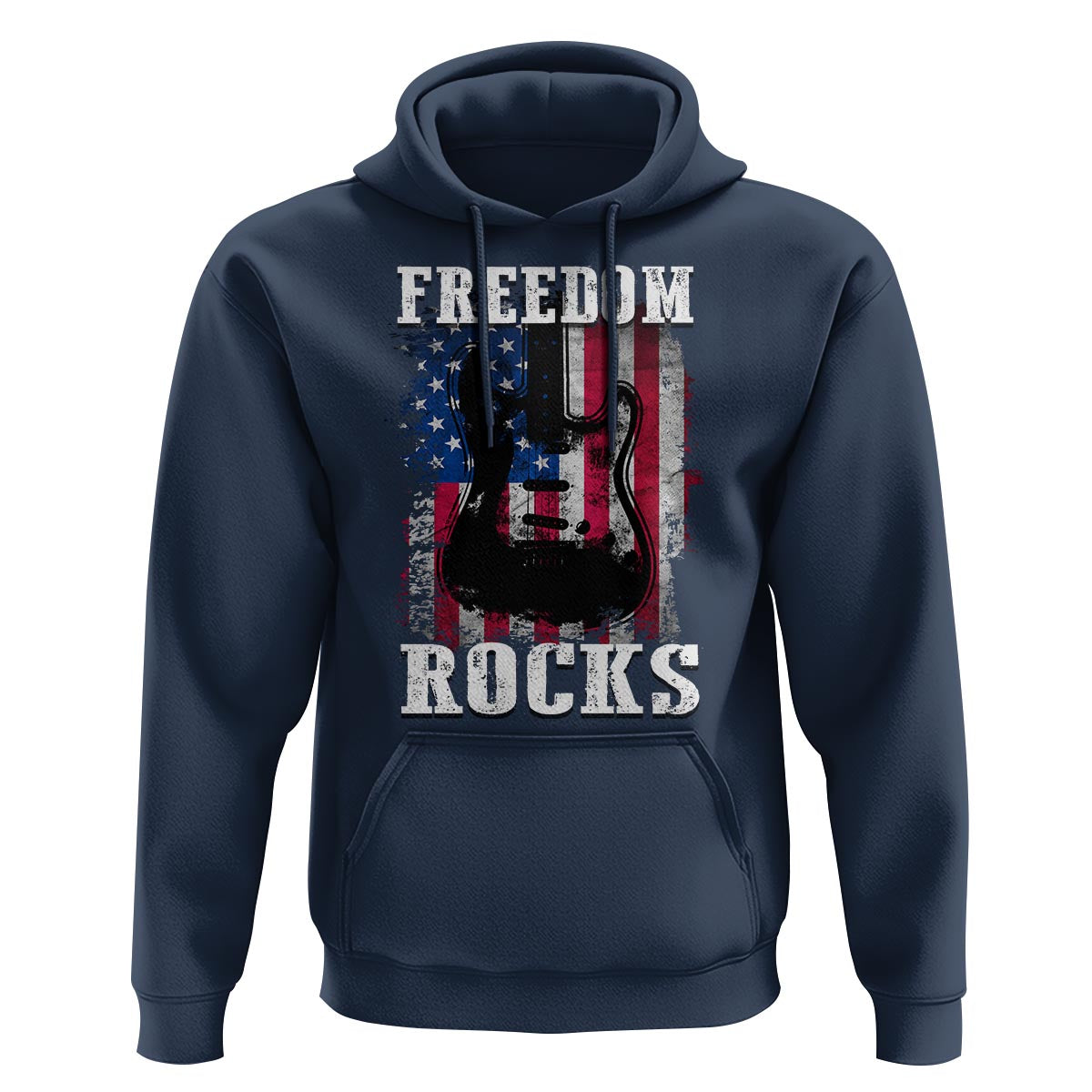 4th Of July Rock Lover Hoodie Freedom Rocks Patriotic Party - Wonder Print Shop