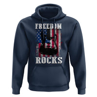 4th Of July Rock Lover Hoodie Freedom Rocks Patriotic Party - Wonder Print Shop