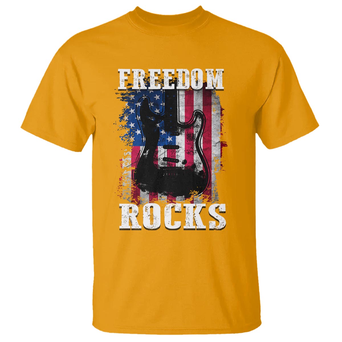 4th Of July Rock Lover T Shirt Freedom Rocks Patriotic Party - Wonder Print Shop