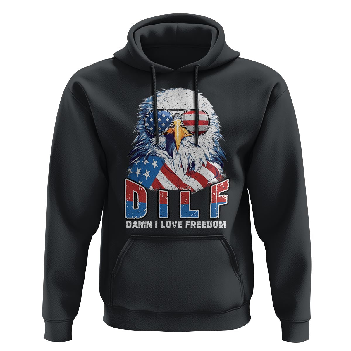 Funny 4th Of July Hoodie Damn I Love Freedom - Wonder Print Shop