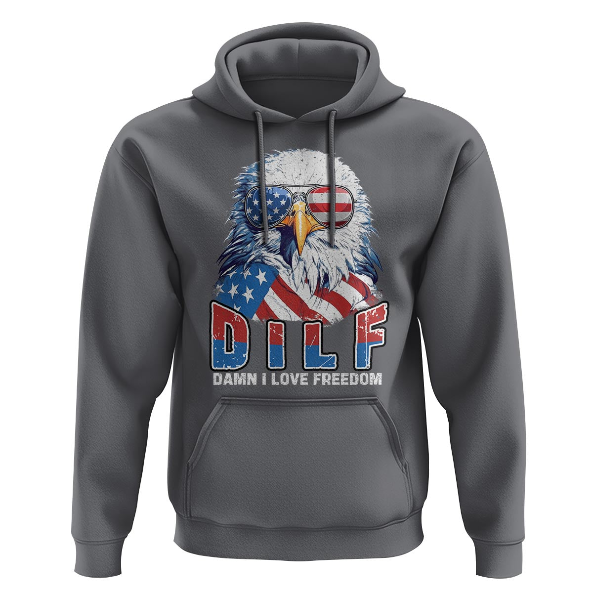 Funny 4th Of July Hoodie Damn I Love Freedom - Wonder Print Shop