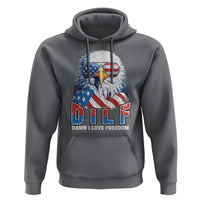 Funny 4th Of July Hoodie Damn I Love Freedom - Wonder Print Shop