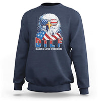 Funny 4th Of July Sweatshirt Damn I Love Freedom - Wonder Print Shop