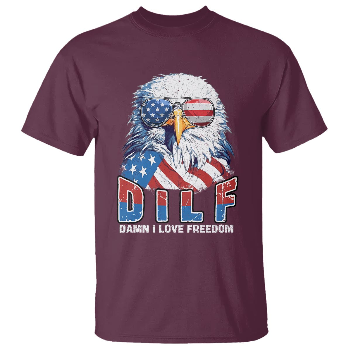 Funny 4th Of July T Shirt Damn I Love Freedom - Wonder Print Shop