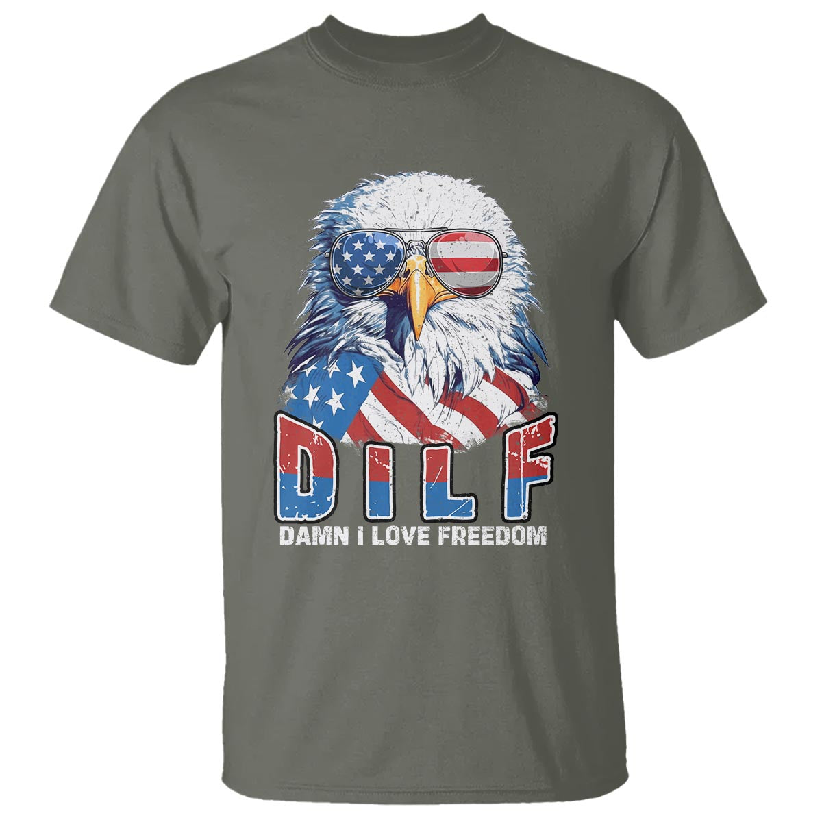 Funny 4th Of July T Shirt Damn I Love Freedom - Wonder Print Shop