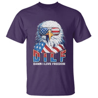 Funny 4th Of July T Shirt Damn I Love Freedom - Wonder Print Shop