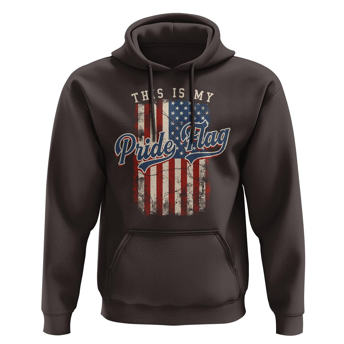 American Patriotic Hoodie This Is My Pride Flag 4th Of July - Wonder Print Shop