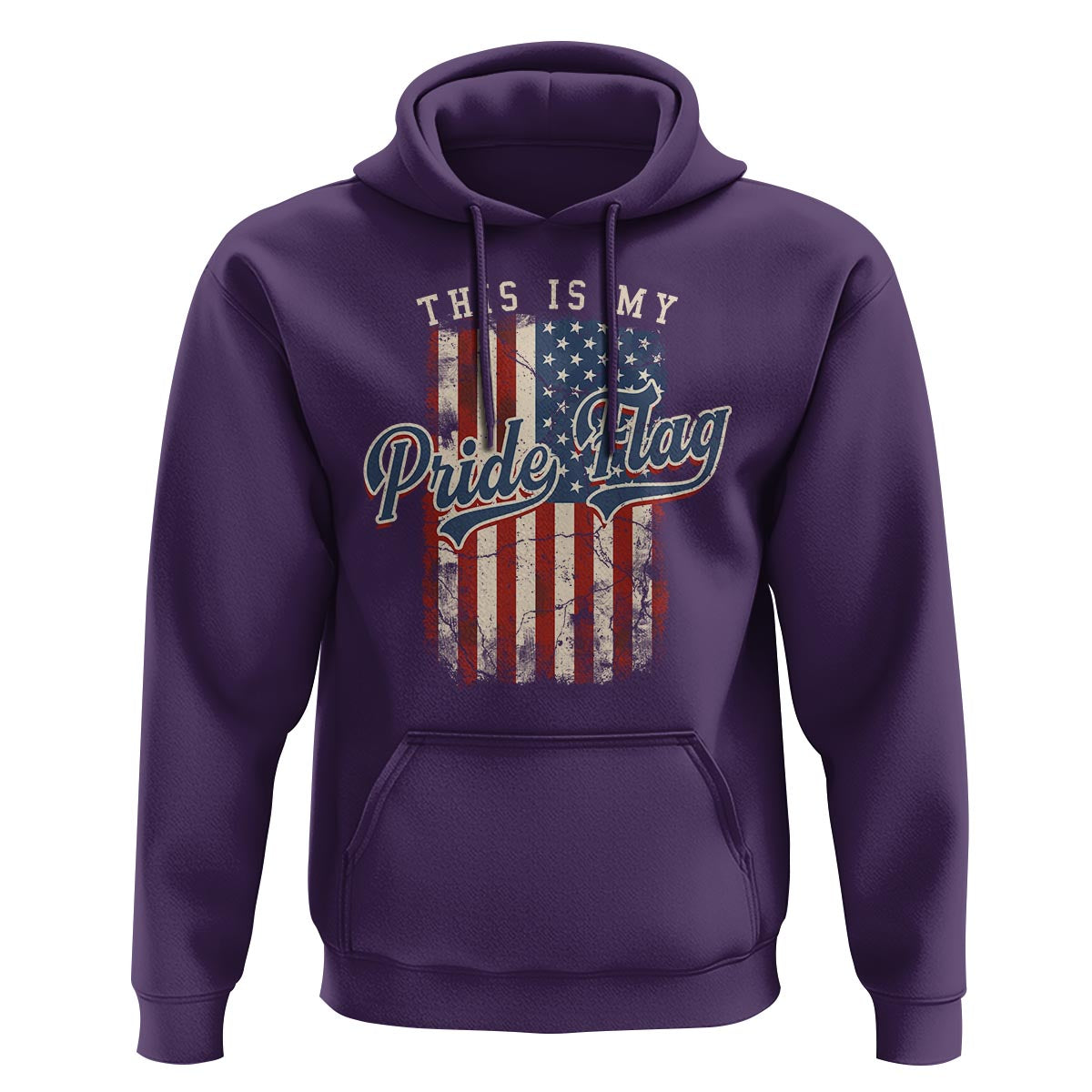American Patriotic Hoodie This Is My Pride Flag 4th Of July - Wonder Print Shop