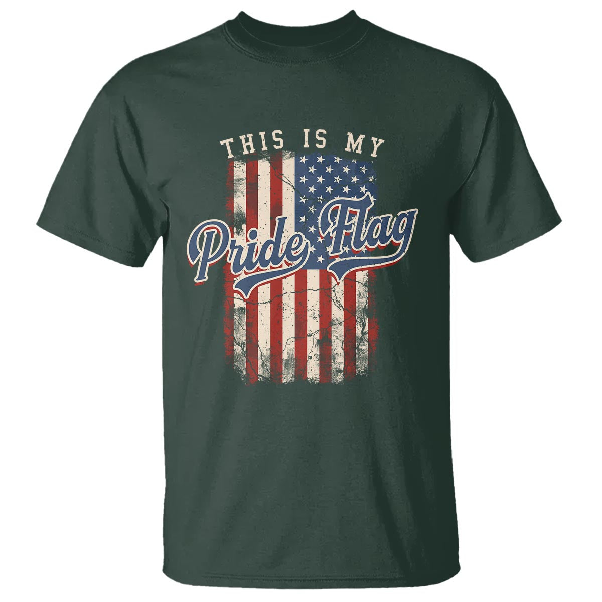 American Patriotic T Shirt This Is My Pride Flag 4th Of July - Wonder Print Shop