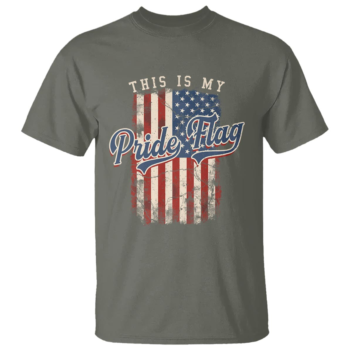 American Patriotic T Shirt This Is My Pride Flag 4th Of July - Wonder Print Shop