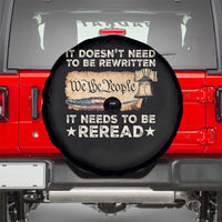 We The People American Patriotic Spare Tire Cover It Doesn't Need To Be Rewritten It Needs To Be Reread