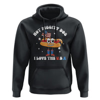 Funny 4th Of July Hoodie Hot Diggity Dog I Love USA - Wonder Print Shop
