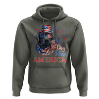 4th Of July Dog Bless America US Patriotic Hoodie - Wonder Print Shop