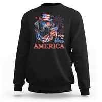 4th Of July Dog Bless America US Patriotic Sweatshirt - Wonder Print Shop