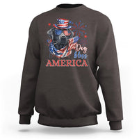 4th Of July Dog Bless America US Patriotic Sweatshirt - Wonder Print Shop