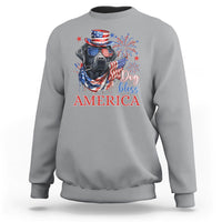 4th Of July Dog Bless America US Patriotic Sweatshirt - Wonder Print Shop