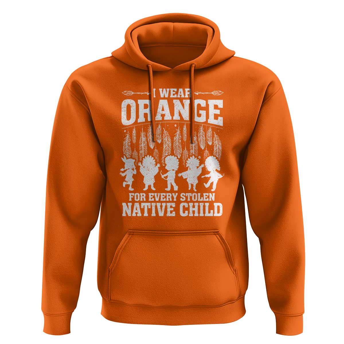 Orange For Native Child Hoodie Truth And Reconciliation Indigenous Children - Wonder Print Shop