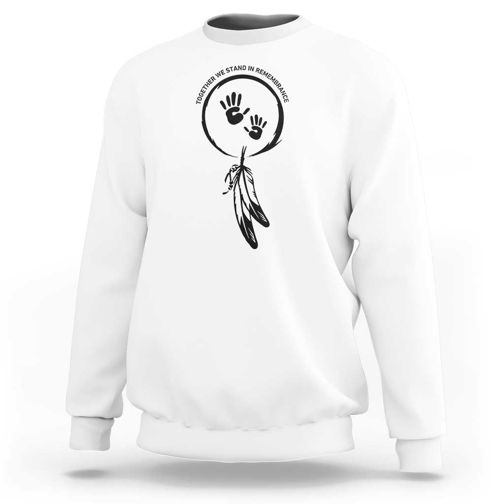Orange Shirt Day Sweatshirt Together We Stand In Remembrance Native Child - Wonder Print Shop