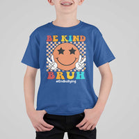 Anti Bullying T Shirt For Kid Be Kind Bruh Unity Day Orange Groovy - Wonder Print Shop