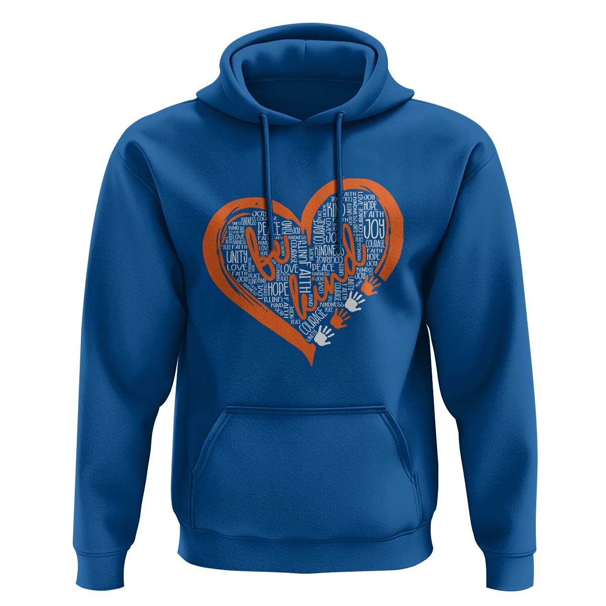 Anti Bullying Hoodie Orange Heart Be Kind Unity Day