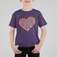 Anti Bullying T Shirt For Kid Orange Heart Be Kind Unity Day - Wonder Print Shop