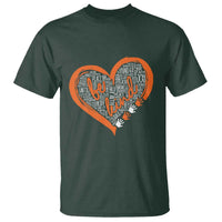 Anti Bullying T Shirt Orange Heart Be Kind Unity Day - Wonder Print Shop