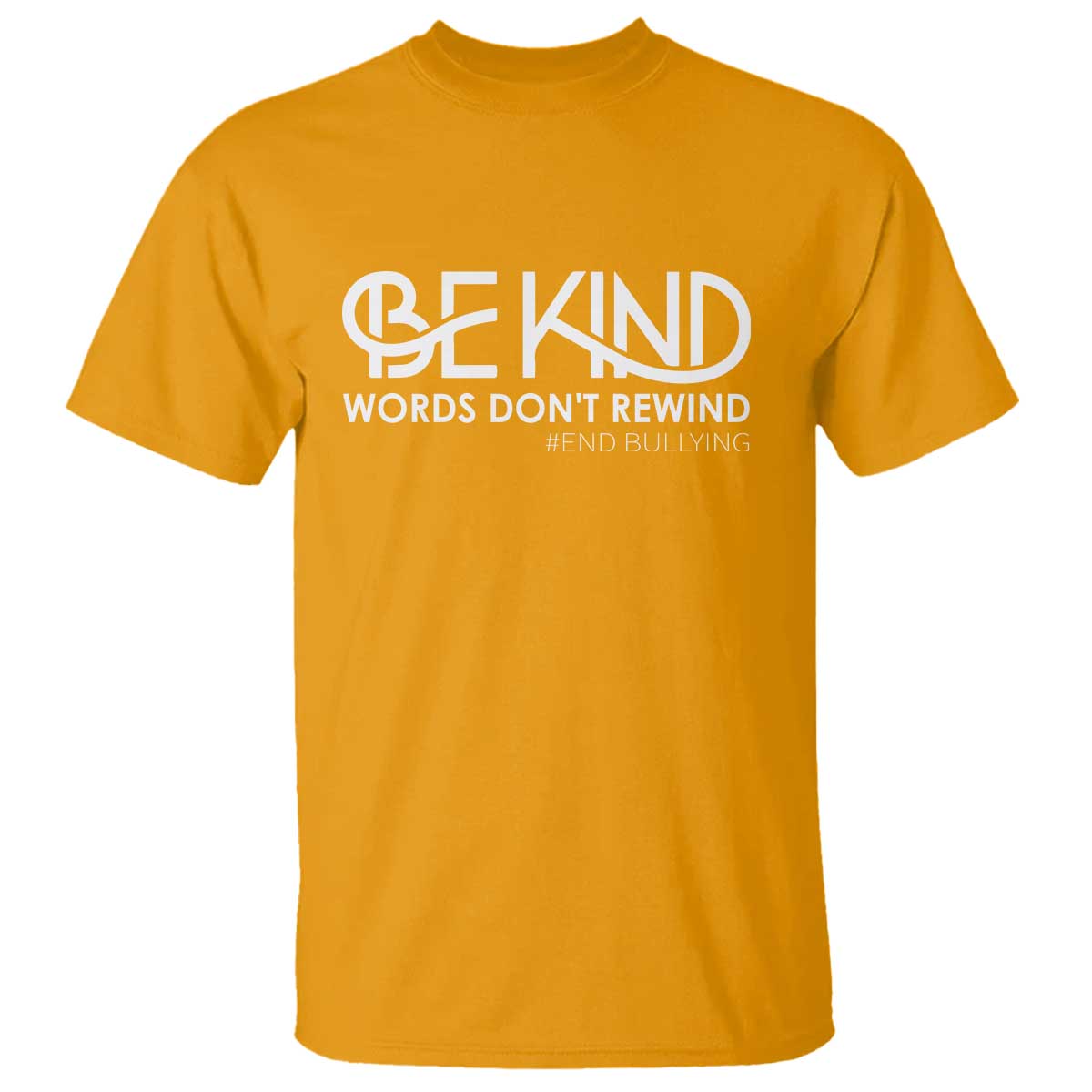 Be Kind T Shirt Words Don't Rewind Unity Day Anti Bullying - Wonder Print Shop