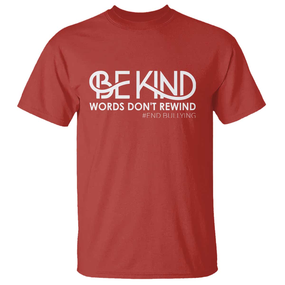 Be Kind T Shirt Words Don't Rewind Unity Day Anti Bullying - Wonder Print Shop