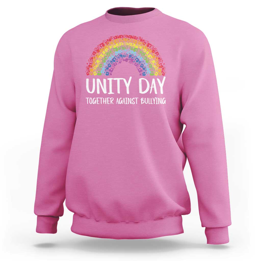 Unity Day Sweatshirt Together Against Bullying Rainbow Anti Bully - Wonder Print Shop