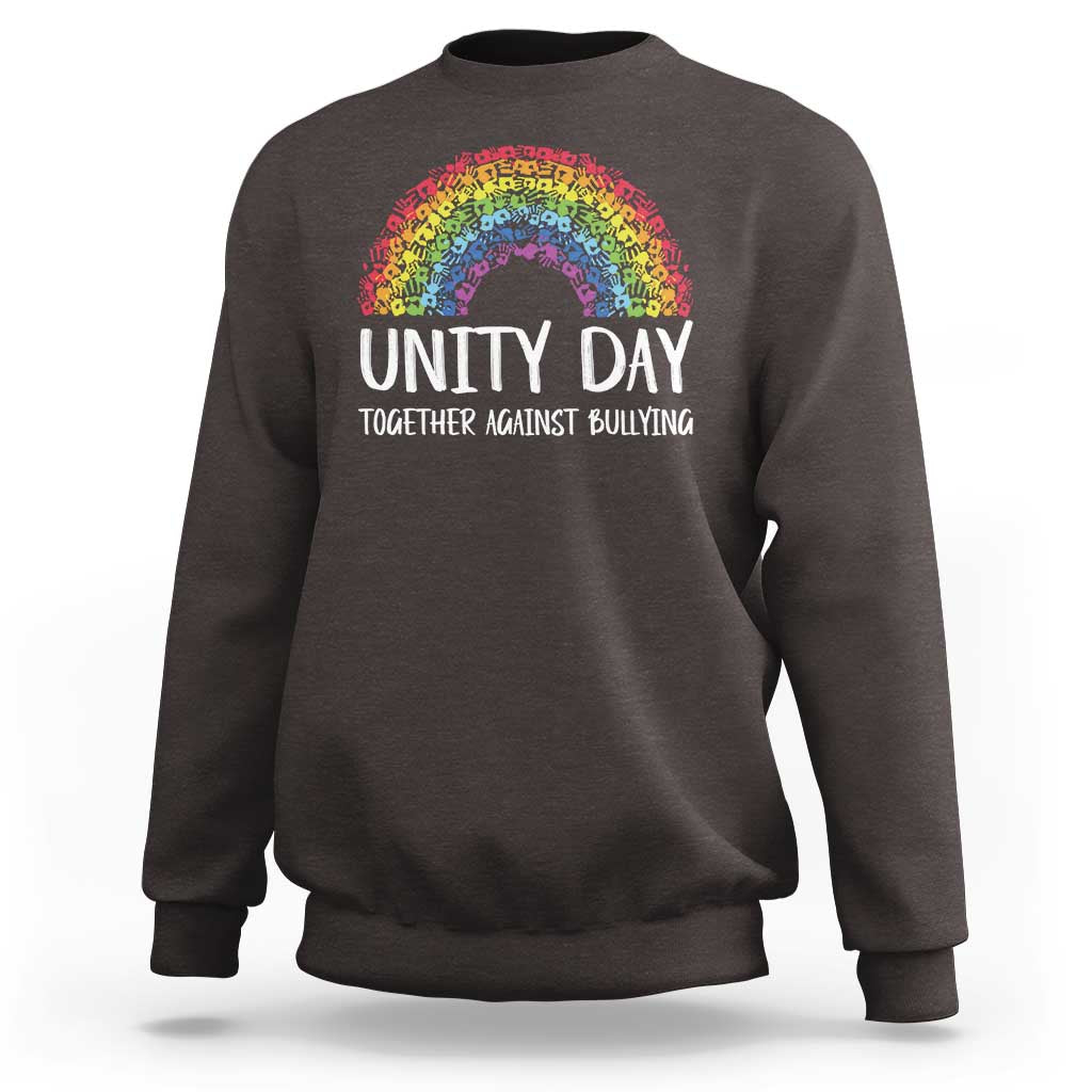 Unity Day Sweatshirt Together Against Bullying Rainbow Anti Bully - Wonder Print Shop