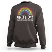 Unity Day Sweatshirt Together Against Bullying Rainbow Anti Bully - Wonder Print Shop