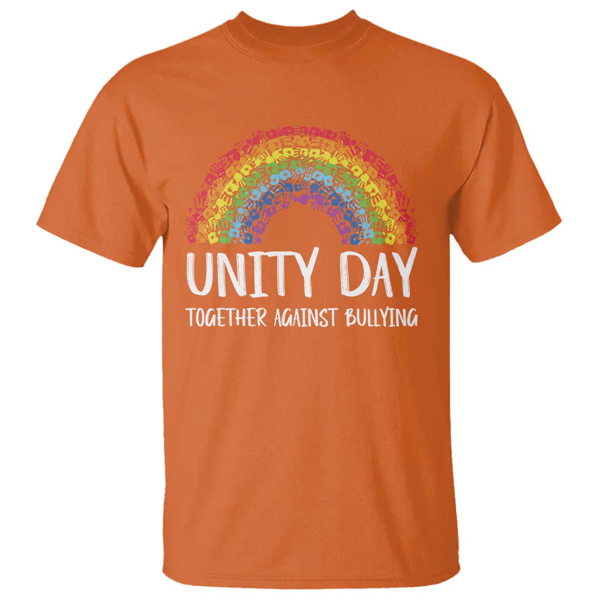 Unity Day T Shirt Together Against Bullying Rainbow Anti Bully - Wonder Print Shop