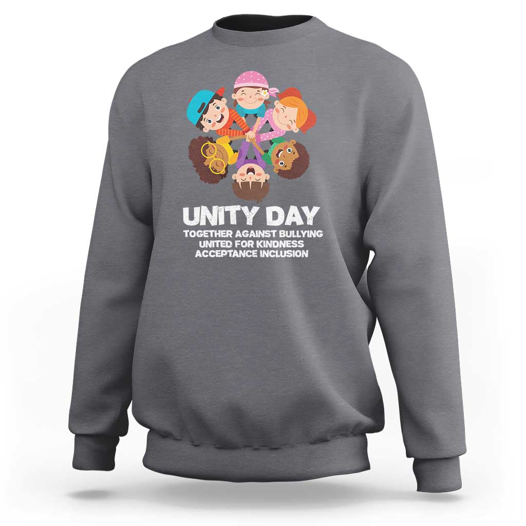 Unity Day Sweatshirt Together Against Bullying Cute Kids End Bullying - Wonder Print Shop