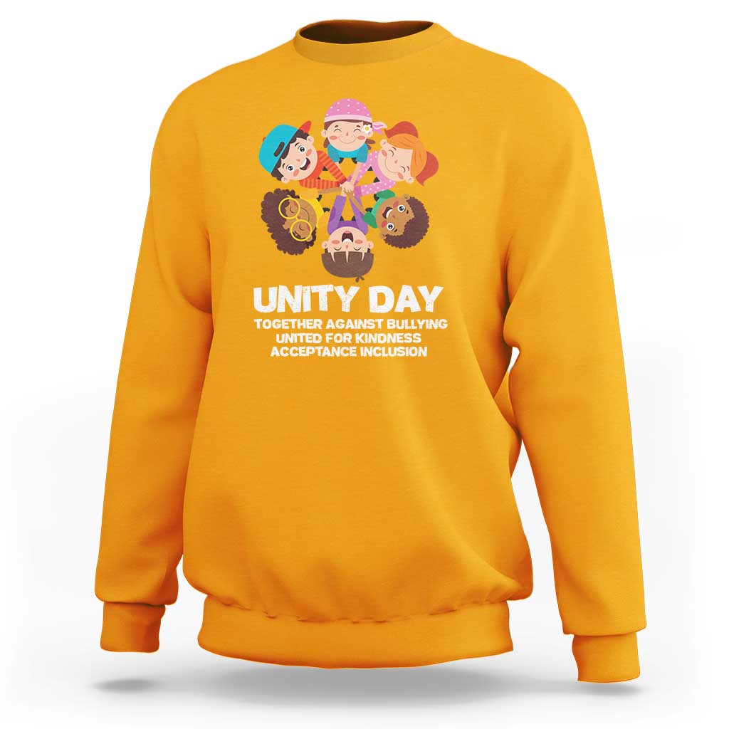 Unity Day Sweatshirt Together Against Bullying Cute Kids End Bullying - Wonder Print Shop