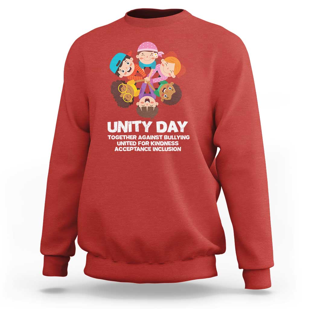 Unity Day Sweatshirt Together Against Bullying Cute Kids End Bullying - Wonder Print Shop