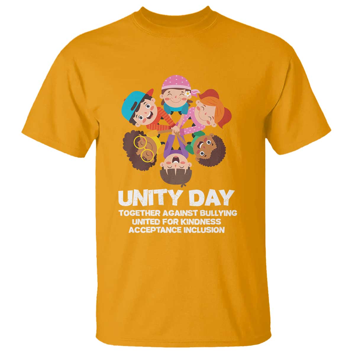 Unity Day T Shirt Together Against Bullying Cute Kids End Bullying - Wonder Print Shop
