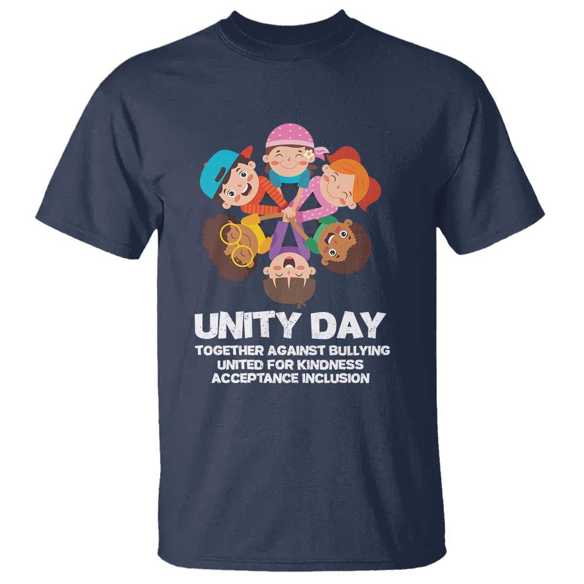 Unity Day T Shirt Together Against Bullying Cute Kids End Bullying - Wonder Print Shop