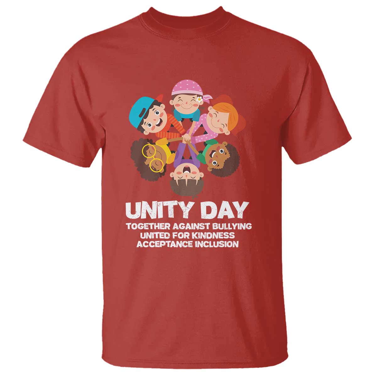 Unity Day T Shirt Together Against Bullying Cute Kids End Bullying - Wonder Print Shop