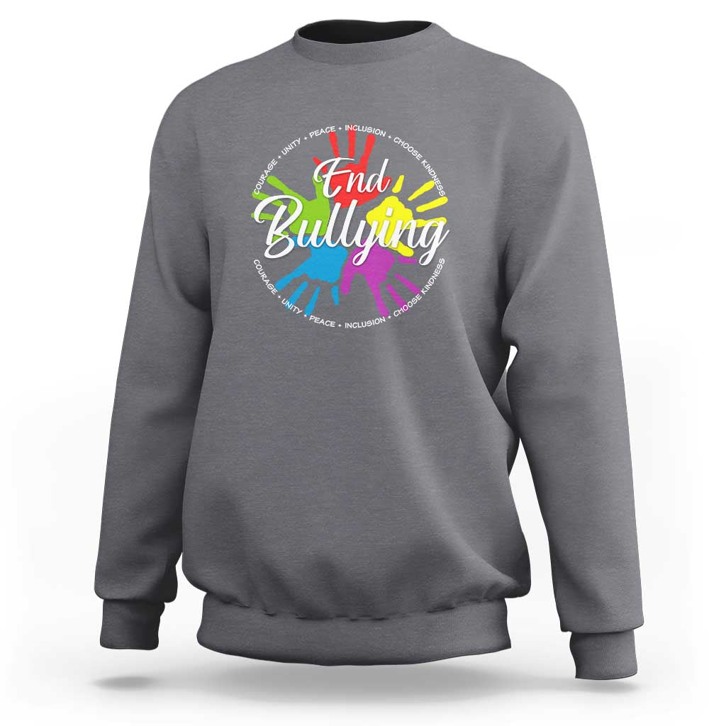 Anti Bullying Sweatshirt Choose Kindness Unity Day - Wonder Print Shop