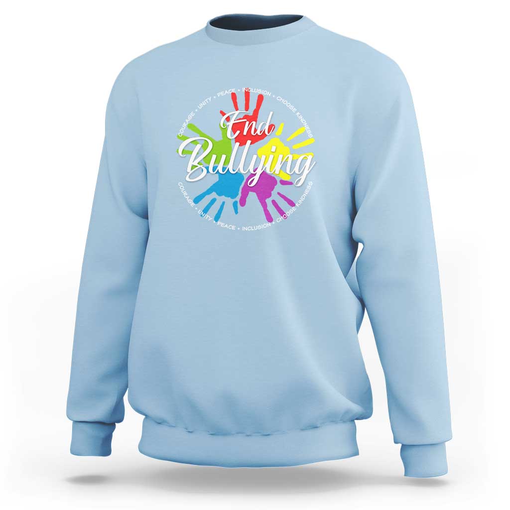 Anti Bullying Sweatshirt Choose Kindness Unity Day - Wonder Print Shop