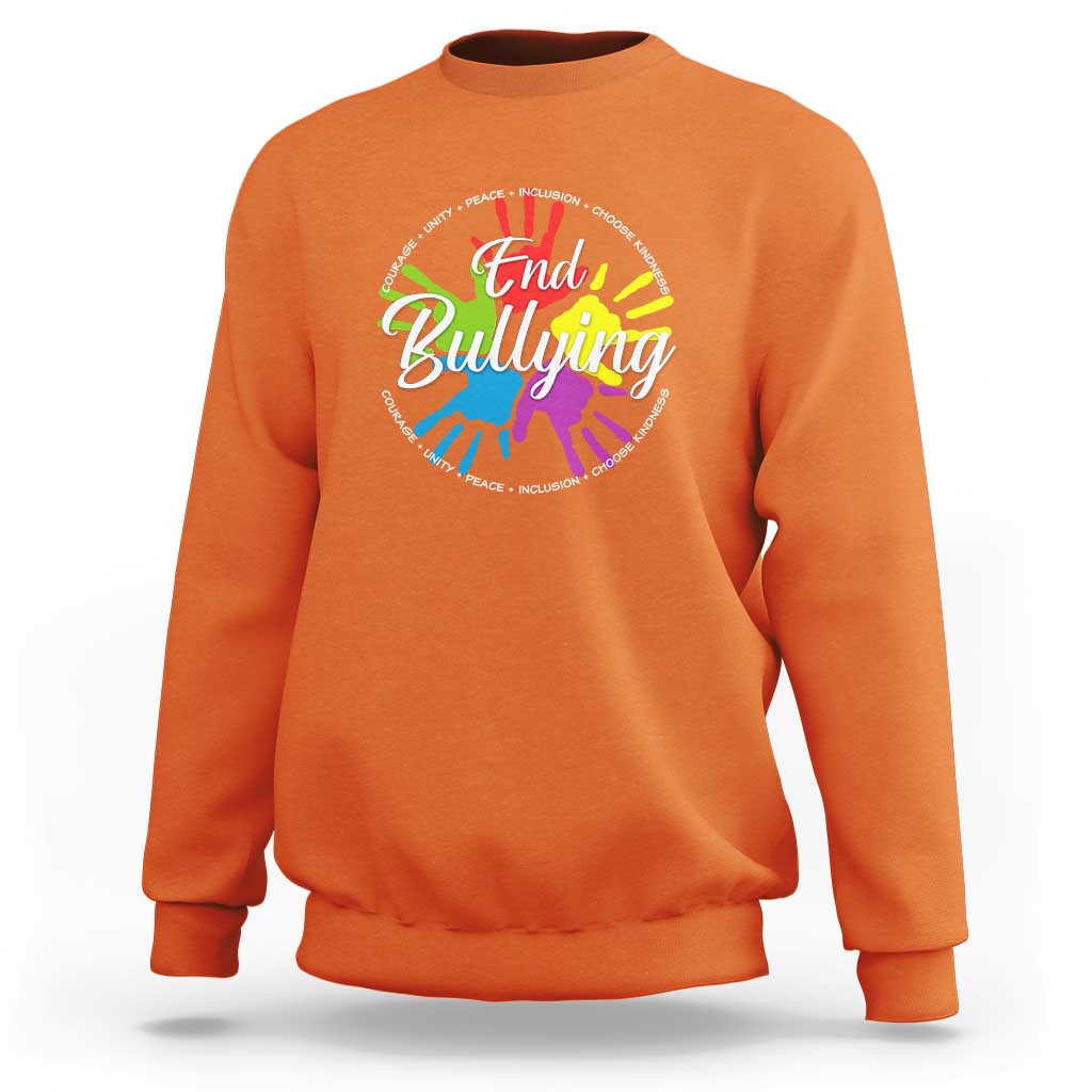 Anti Bullying Sweatshirt Choose Kindness Unity Day - Wonder Print Shop