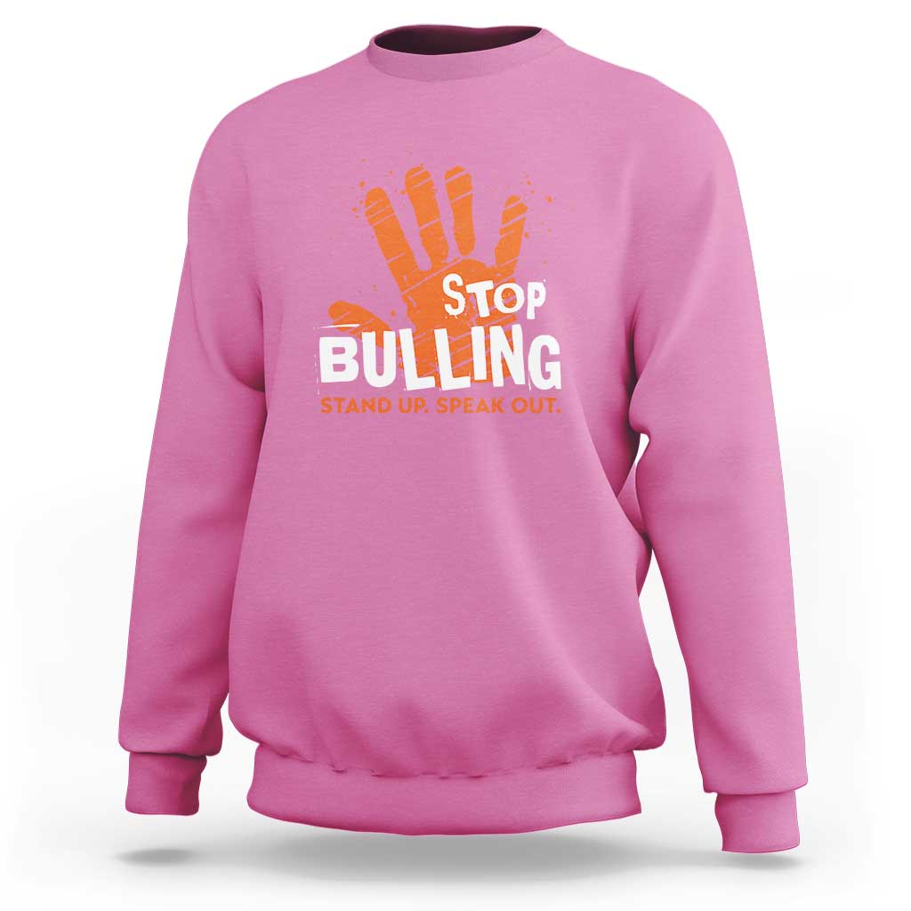 Unity Day Sweatshirt Stop Bullying Stand Up Speak Out - Wonder Print Shop