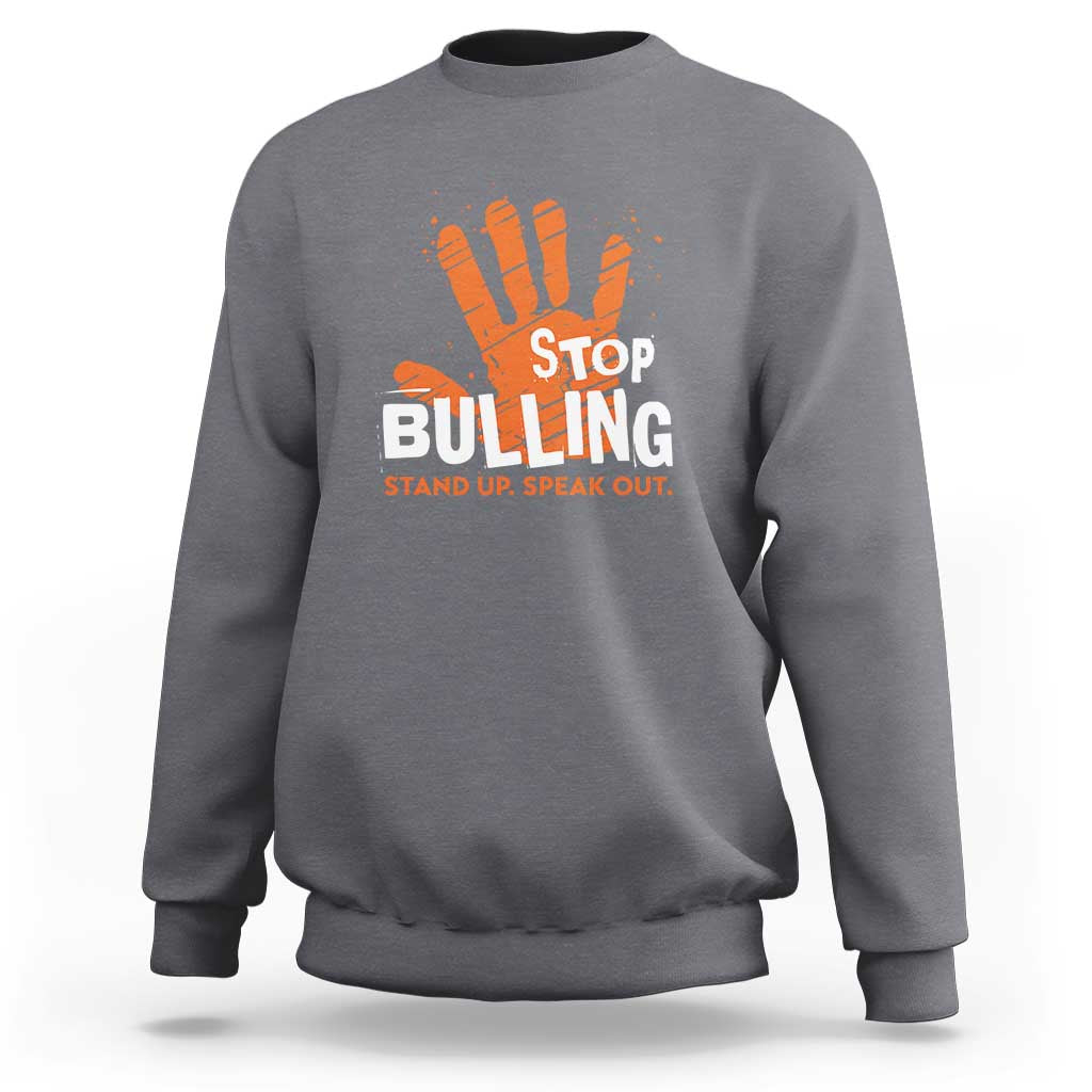 Unity Day Sweatshirt Stop Bullying Stand Up Speak Out - Wonder Print Shop