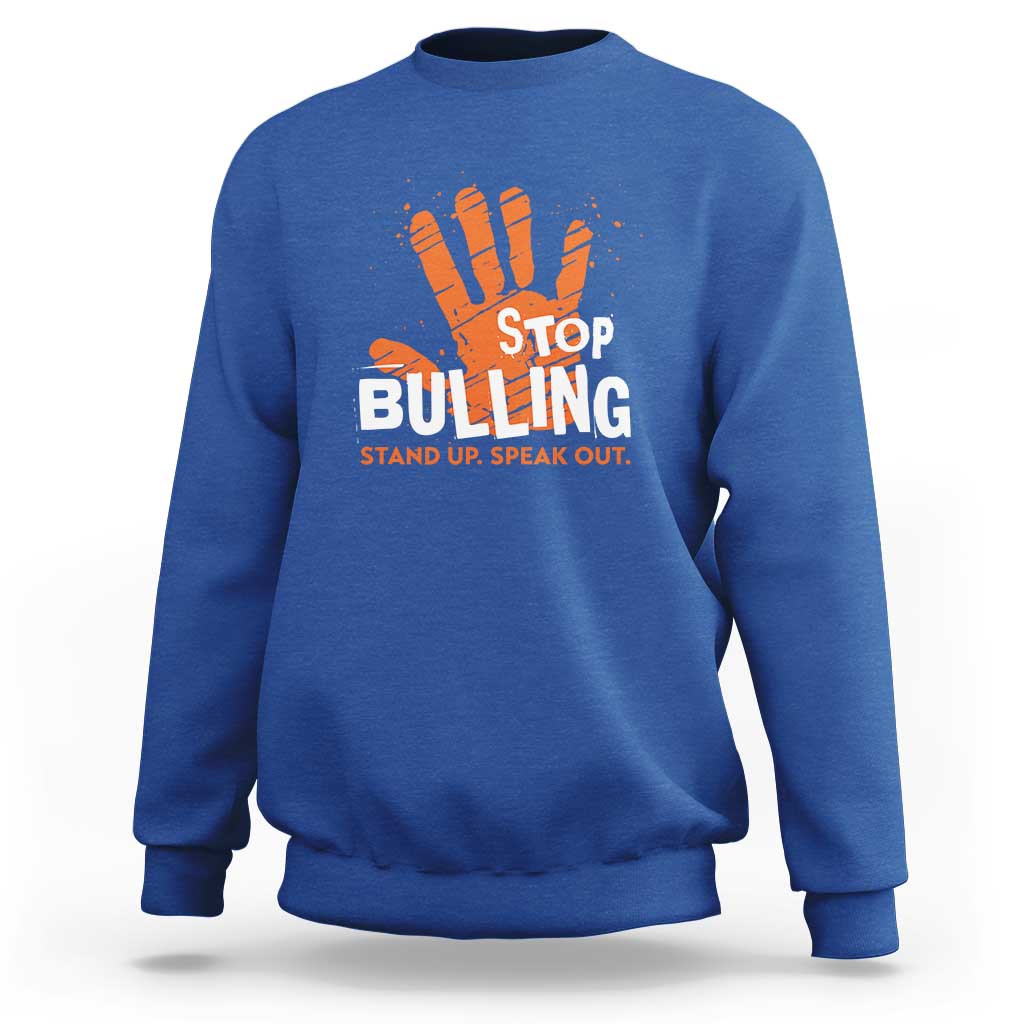 Unity Day Sweatshirt Stop Bullying Stand Up Speak Out - Wonder Print Shop
