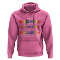 Anti Bullying Hoodie Share Kindness Promotion Acceptange Encourage Inclusion