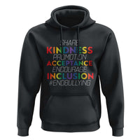 Anti Bullying Hoodie Share Kindness Promotion Acceptange Encourage Inclusion