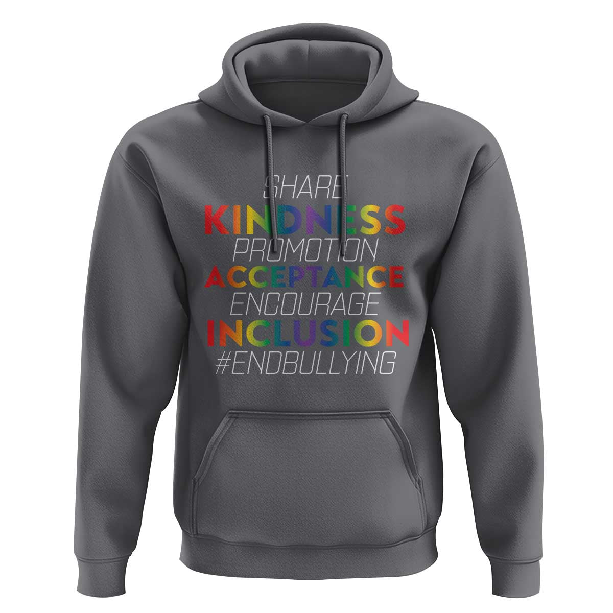 Anti Bullying Hoodie Share Kindness Promotion Acceptange Encourage Inclusion