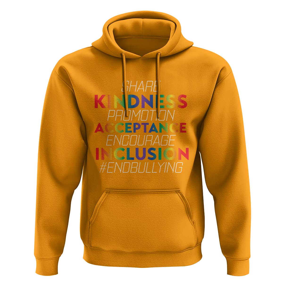 Anti Bullying Hoodie Share Kindness Promotion Acceptange Encourage Inclusion